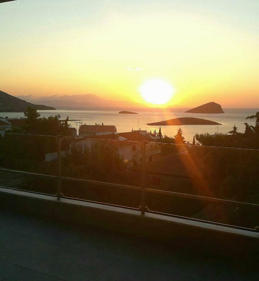 Seaview Pool Villa Near Beach And Athens Airport Pórto Ráfti エクステリア 写真