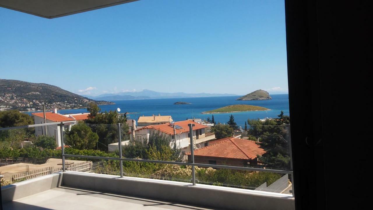 Seaview Pool Villa Near Beach And Athens Airport Pórto Ráfti エクステリア 写真