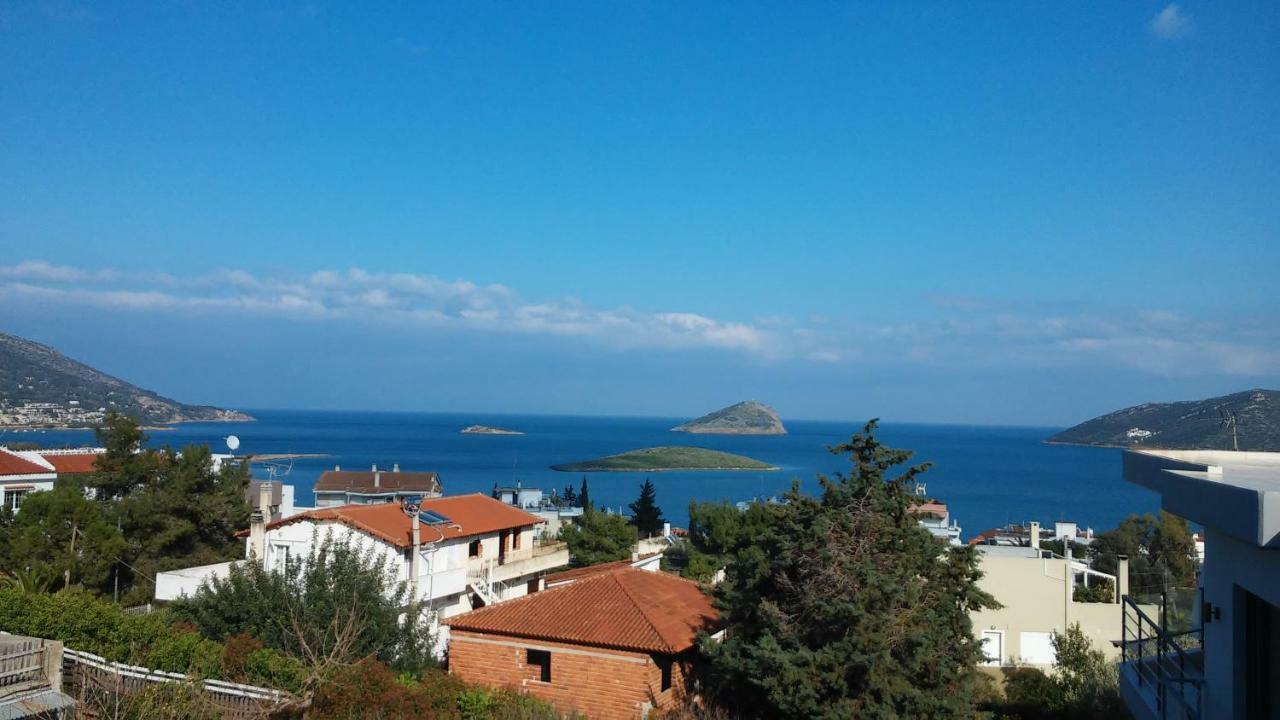 Seaview Pool Villa Near Beach And Athens Airport Pórto Ráfti エクステリア 写真